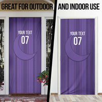 Saudi Football Al Zaeem Custom Door Cover Crescent Moon - Purple - Wonder Print Shop