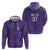 Saudi Football Al Zaeem Custom Hoodie Crescent Moon - Purple - Wonder Print Shop