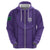 Saudi Football Al Zaeem Custom Hoodie Crescent Moon - Purple - Wonder Print Shop