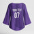 Saudi Football Al Zaeem Custom Kimono Sleeve Blouse Crescent Moon - Purple - Wonder Print Shop