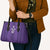 Saudi Football Al Zaeem Custom Leather Bag Crescent Moon - Purple - Wonder Print Shop