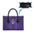 Saudi Football Al Zaeem Custom Leather Bag Crescent Moon - Purple - Wonder Print Shop