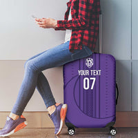 Saudi Football Al Zaeem Custom Luggage Cover Crescent Moon - Purple - Wonder Print Shop
