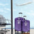 Saudi Football Al Zaeem Custom Luggage Cover Crescent Moon - Purple - Wonder Print Shop