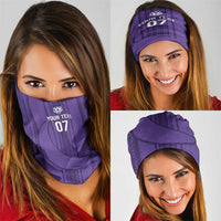Saudi Football Al Zaeem Custom Neck Gaiter Crescent Moon - Purple - Wonder Print Shop
