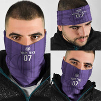 Saudi Football Al Zaeem Custom Neck Gaiter Crescent Moon - Purple - Wonder Print Shop