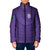 Saudi Football Al Zaeem Custom Padded Jacket Crescent Moon - Purple - Wonder Print Shop