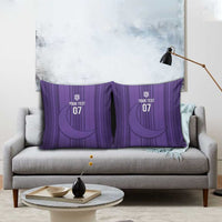 Saudi Football Al Zaeem Custom Pillow Cover Crescent Moon - Purple - Wonder Print Shop