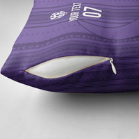 Saudi Football Al Zaeem Custom Pillow Cover Crescent Moon - Purple - Wonder Print Shop
