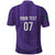 Saudi Football Al Zaeem Custom Polo Shirt Crescent Moon - Purple - Wonder Print Shop