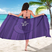 Saudi Football Al Zaeem Custom Sarong Crescent Moon - Purple - Wonder Print Shop