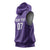 Saudi Football Al Zaeem Custom Sleeveless Hoodie Crescent Moon - Purple - Wonder Print Shop