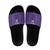 Saudi Football Al Zaeem Custom Slide Sandals Crescent Moon - Purple - Wonder Print Shop