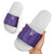 Saudi Football Al Zaeem Custom Slide Sandals Crescent Moon - Purple - Wonder Print Shop