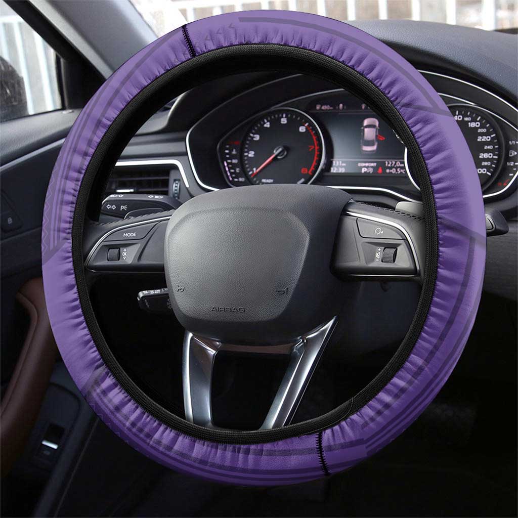 Saudi Football Al Zaeem Steering Wheel Cover Crescent Moon - Purple - Wonder Print Shop