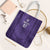 Saudi Football Al Zaeem Custom Tote Bag Crescent Moon - Purple - Wonder Print Shop