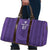 Saudi Football Al Zaeem Custom Travel Bag Crescent Moon - Purple - Wonder Print Shop
