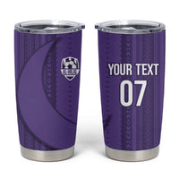 Saudi Football Al Zaeem Custom Tumbler Cup Crescent Moon - Purple - Wonder Print Shop