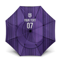 Saudi Football Al Zaeem Custom Umbrella Crescent Moon - Purple - Wonder Print Shop