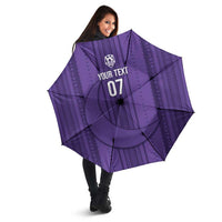 Saudi Football Al Zaeem Custom Umbrella Crescent Moon - Purple - Wonder Print Shop
