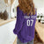 Saudi Football Al Zaeem Custom Women Casual Shirt Crescent Moon - Purple - Wonder Print Shop