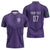 Saudi Football Al Zaeem Custom Zipper Polo Shirt Crescent Moon - Purple - Wonder Print Shop
