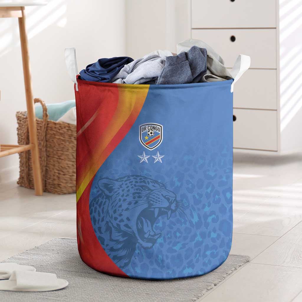 DR Congo Football 2026 Les Leopards Laundry Basket Glory Upon Glory - Wonder Print Shop