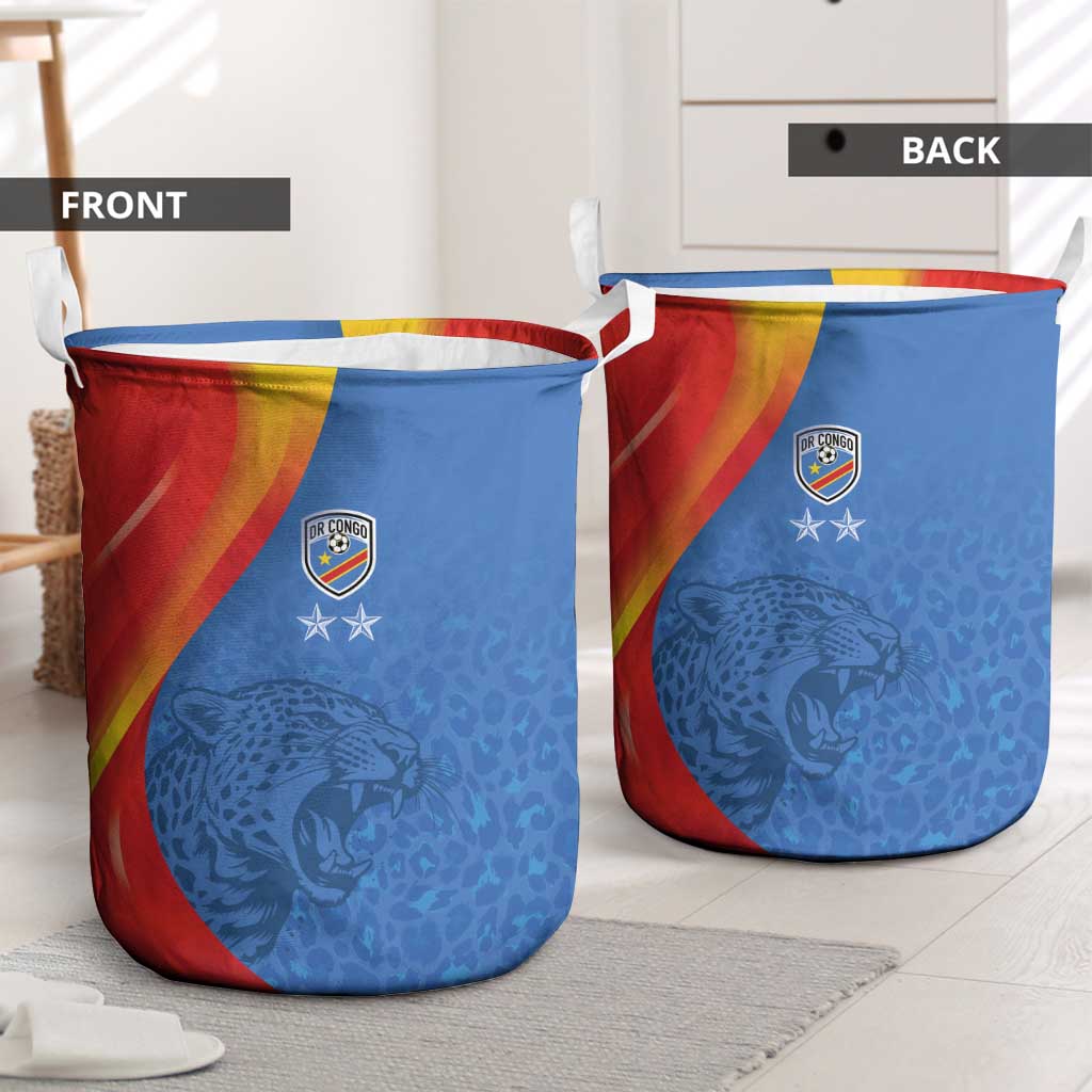 DR Congo Football 2026 Les Leopards Laundry Basket Glory Upon Glory - Wonder Print Shop
