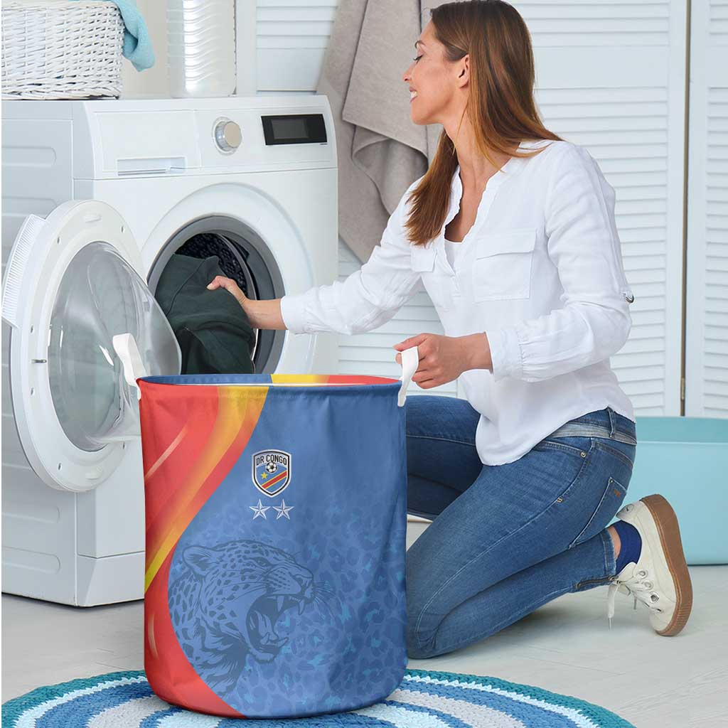 DR Congo Football 2026 Les Leopards Laundry Basket Glory Upon Glory - Wonder Print Shop