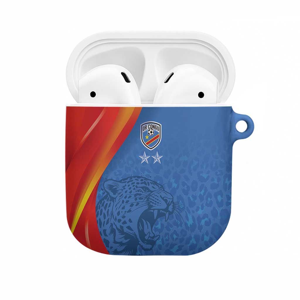DR Congo Football 2026 Les Leopards AirPods Case Glory Upon Glory - Wonder Print Shop