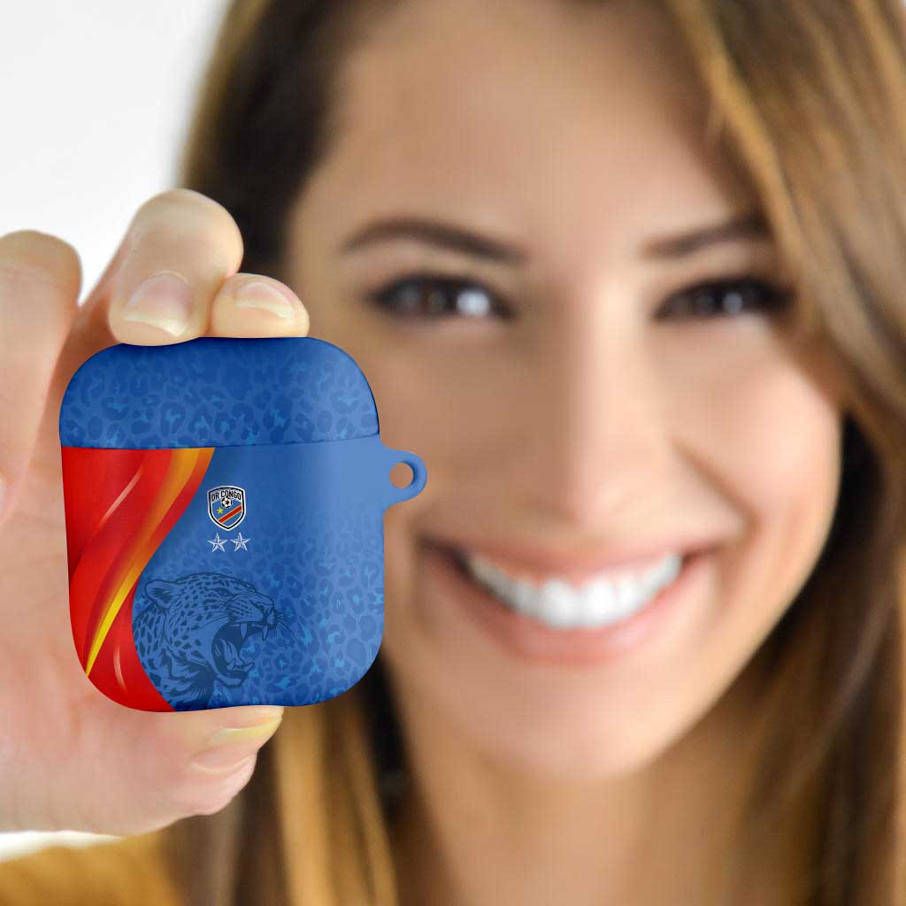 DR Congo Football 2026 Les Leopards AirPods Case Glory Upon Glory - Wonder Print Shop