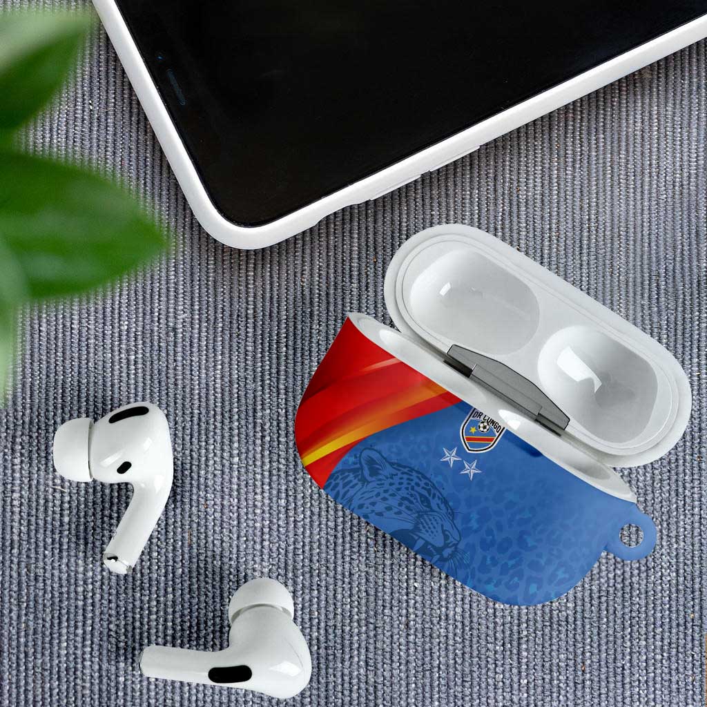 DR Congo Football 2026 Les Leopards AirPods Case Glory Upon Glory - Wonder Print Shop