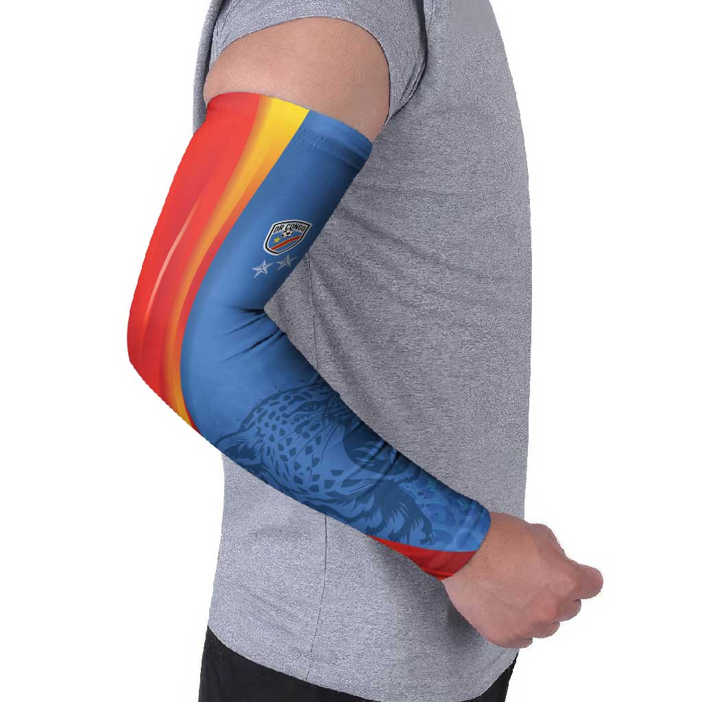DR Congo Football 2026 Les Leopards Custom Arm Sleeves Glory Upon Glory - Wonder Print Shop