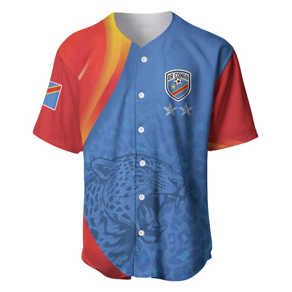 DR Congo Football 2026 Les Leopards Custom Baseball Jersey Glory Upon Glory - Wonder Print Shop