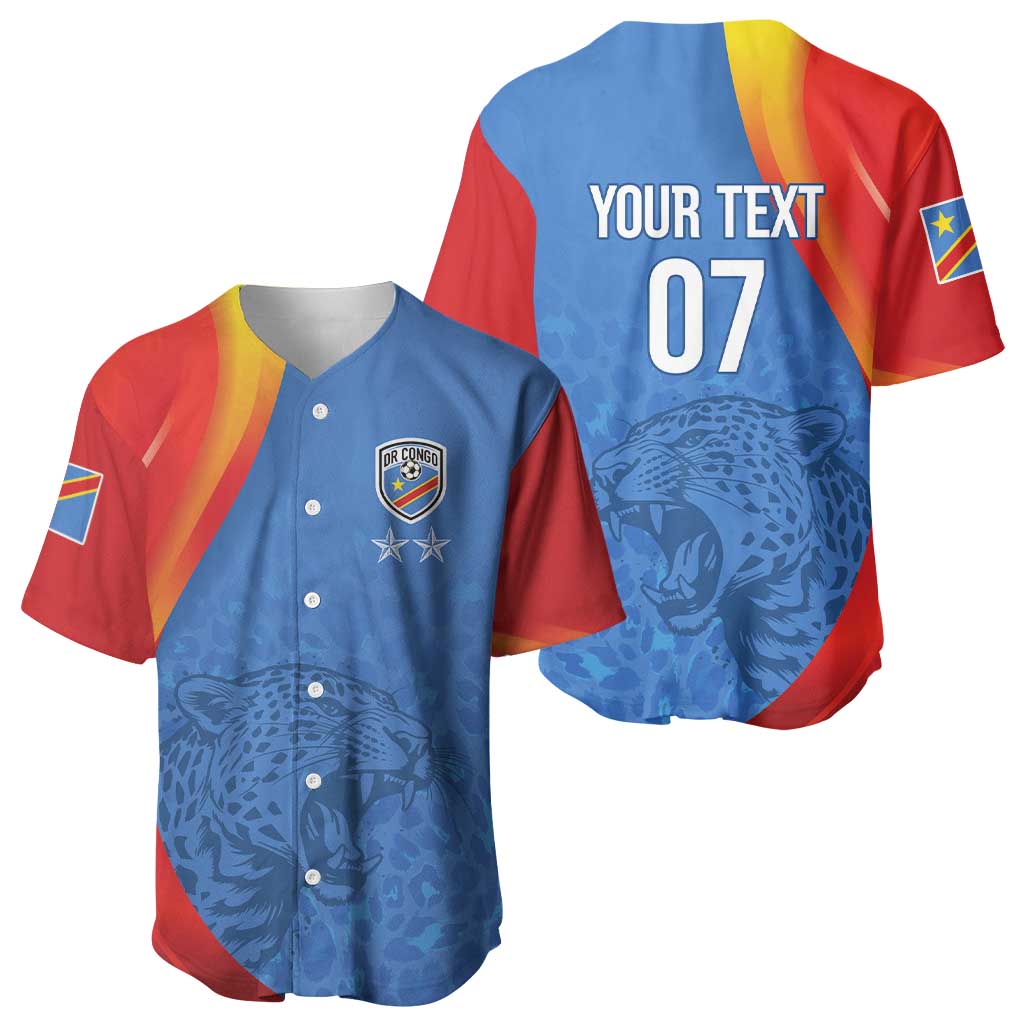 DR Congo Football 2026 Les Leopards Custom Baseball Jersey Glory Upon Glory - Wonder Print Shop