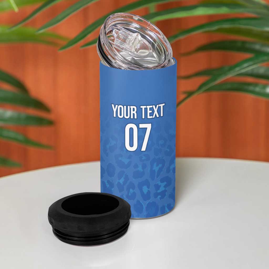DR Congo Football 2026 Les Leopards Custom 4 in 1 Can Cooler Tumbler Glory Upon Glory - Wonder Print Shop