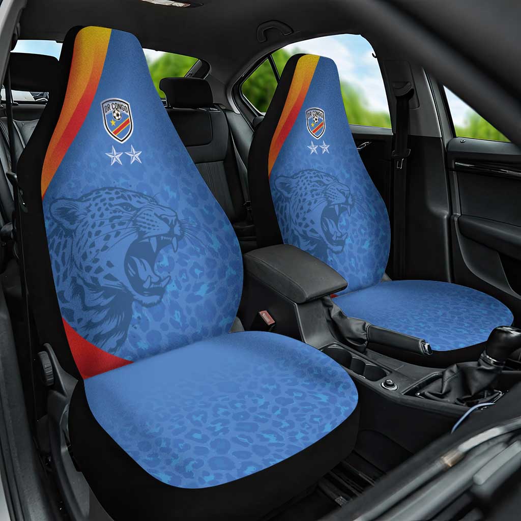 DR Congo Football 2026 Les Leopards Car Seat Cover Glory Upon Glory - Wonder Print Shop