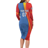 DR Congo Football 2026 Les Leopards Custom Family Matching Long Sleeve Bodycon Dress and Hawaiian Shirt Glory Upon Glory - Wonder Print Shop