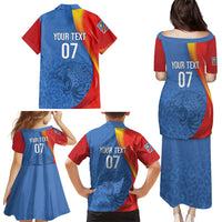 DR Congo Football 2026 Les Leopards Custom Family Matching Puletasi and Hawaiian Shirt Glory Upon Glory - Wonder Print Shop