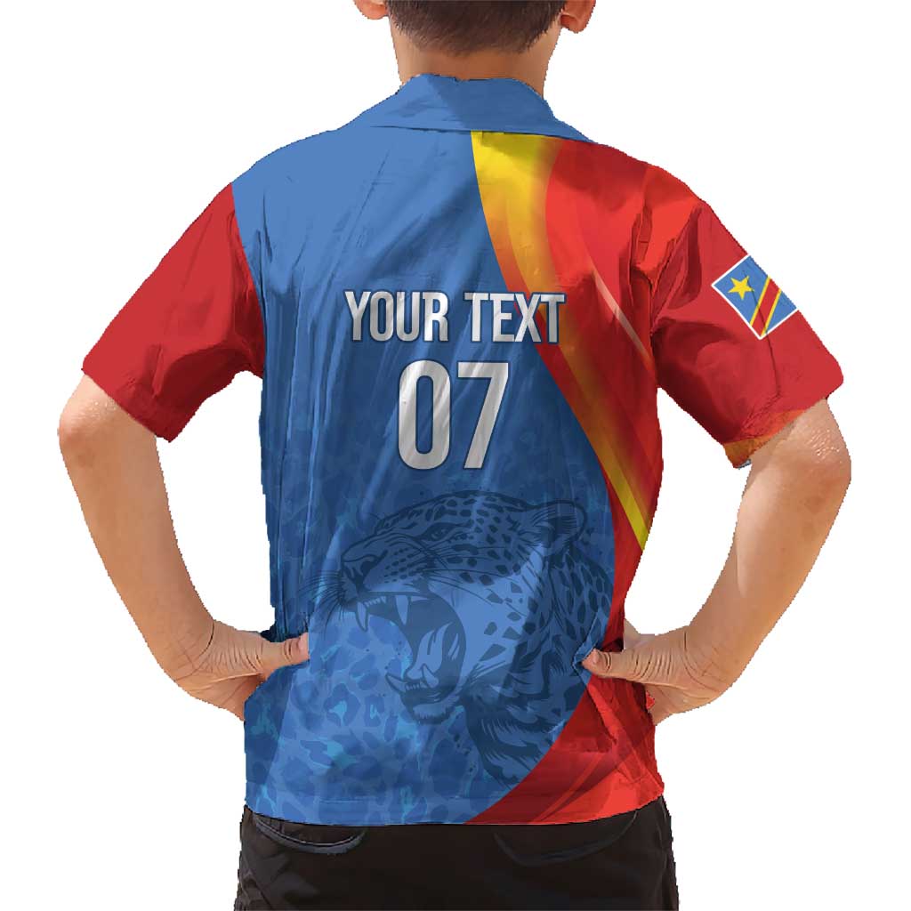 DR Congo Football 2026 Les Leopards Custom Family Matching Summer Maxi Dress and Hawaiian Shirt Glory Upon Glory - Wonder Print Shop
