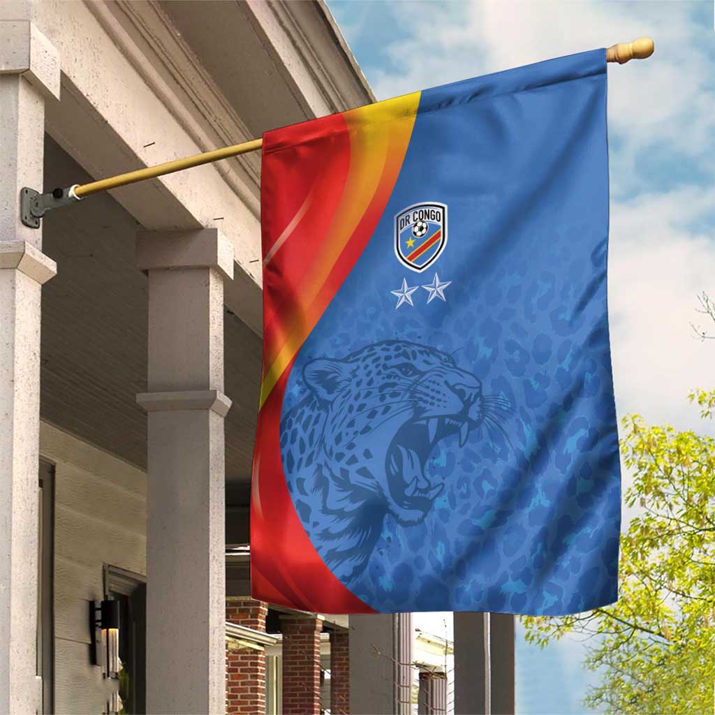 DR Congo Football 2026 Les Leopards Garden Flag Glory Upon Glory - Wonder Print Shop