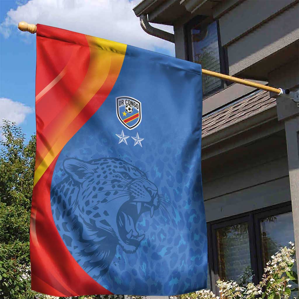 DR Congo Football 2026 Les Leopards Garden Flag Glory Upon Glory - Wonder Print Shop