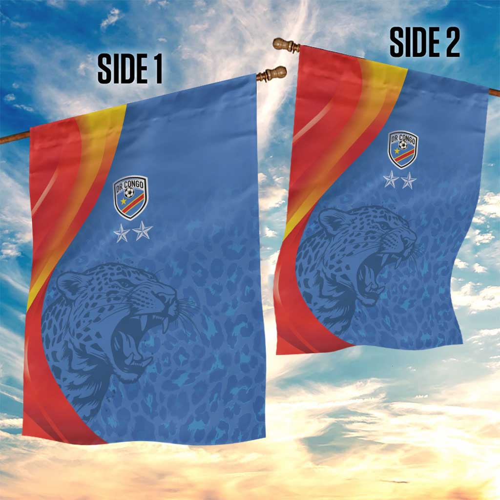 DR Congo Football 2026 Les Leopards Garden Flag Glory Upon Glory - Wonder Print Shop