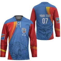 DR Congo Football 2026 Les Leopards Custom Hockey Jersey Glory Upon Glory - Wonder Print Shop