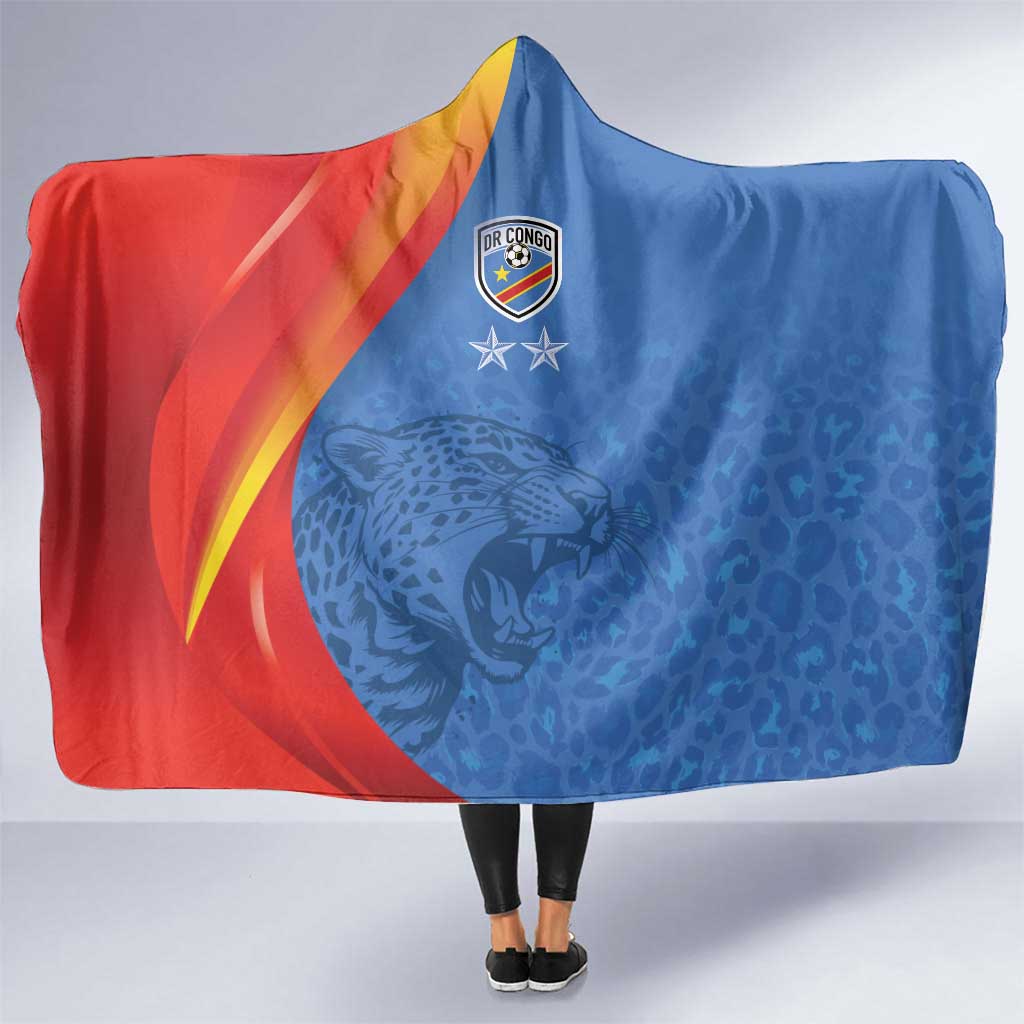 DR Congo Football 2026 Les Leopards Hooded Blanket Glory Upon Glory - Wonder Print Shop
