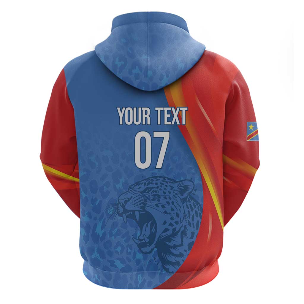 DR Congo Football 2026 Les Leopards Custom Hoodie Glory Upon Glory - Wonder Print Shop