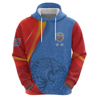 DR Congo Football 2026 Les Leopards Custom Hoodie Glory Upon Glory - Wonder Print Shop