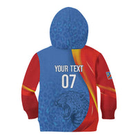 DR Congo Football 2026 Les Leopards Custom Kid Hoodie Glory Upon Glory - Wonder Print Shop