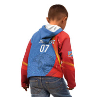 DR Congo Football 2026 Les Leopards Custom Kid Hoodie Glory Upon Glory - Wonder Print Shop