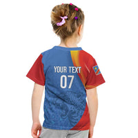 DR Congo Football 2026 Les Leopards Custom Kid T Shirt Glory Upon Glory - Wonder Print Shop
